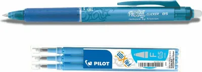 Produktbild von Frixion Clicker 0.5 hellblau + 3 Ersatzminen hellblau