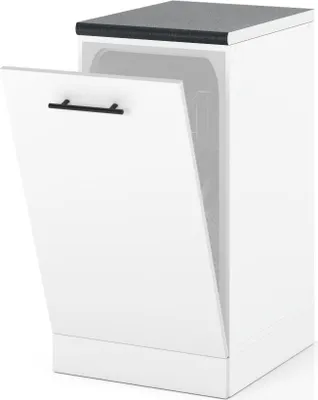 Zdjęcie produktu dla Front Do Zabudowy Zmywarki 45Cm Szafka Kuchenna Spremium Biały Mat