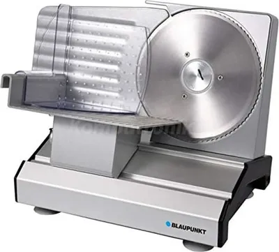 Obrázok produktu pre Blaupunkt FMS601 Krájač elektrický 250 W nerezová oceľ BLAUPUNKT Farba výrobku: nerezová oceľ, Materiál tela: nerezová oceľ, Typ krájača: elektrický, Hrúbka krájania (max.): 2,2 cm