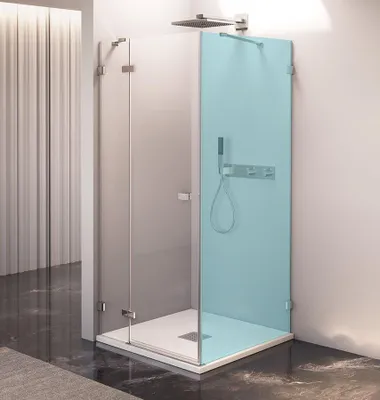 Imagen del producto de Puerta de ducha Polysan FORTIS EDGE, 1000 mm, vidrio transparente, para montaje en el lado izquierdo