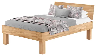 Produktbild von Extra stabiles hohes Massivholzbett 140x220 Seniorenbett Zubehör wählbar V-60.81-14-220ohne Zubehör