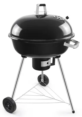 Immagine prodotto di Griglia a carbone sferica - Con coperchio - 64 x 64 x 99 cm - Nera