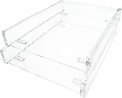 Produktbild von Famanu Acryl-Briefablage stapelbar - glashelder - A4 Format