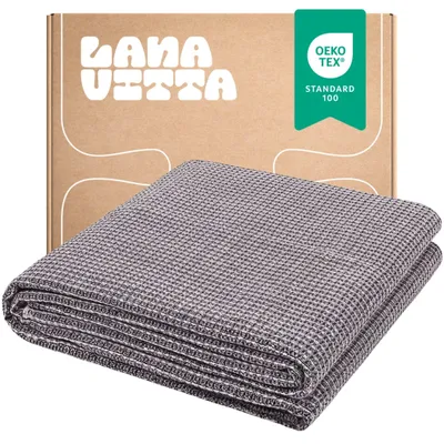 Zdjęcie produktu dla Koc Bawełniany Verbena Narzuta na łóżko Pled Brązowy 170×210 cm