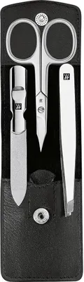 Obrázek produktu pro ZWILLING Classic Inox pouzdro na manikúru 3ks kožené černé