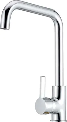 Produktbild von Einhebel-Küchenarmatur Zeta mit hohem Auslauf, silber glänzend