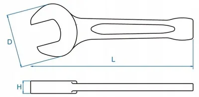 Image de Clé à douille King, 46 mm, robuste, modèle 10A0-46