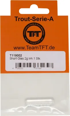 Produktbild von TFT Short Glas Glasgewichte - Glasgewicht zum Forellenangeln, Gewicht:8g