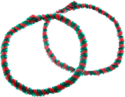 Produktbild von Nabenputzringe WÜMA Rot/Grün (Set 2x 56cm für Moped, Mokick)