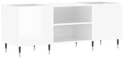 Produktbild von vidaXL Plattenschrank Hochglanz-Weiß 121x38x48 cm Holzwerkstoff