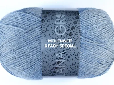 Produktbild von Meilenweit 6-F 150 Mélange 9226 | Graublau meliert