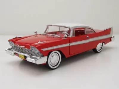 Produktbild von Greenlight Collectibles 84071 Plymouth Fury 1958 Christine rot weiß helle Scheiben 1:24