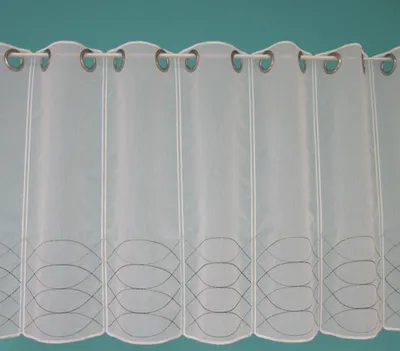Produktbild von 1 Stück Kurzgardine mit Ösen als Einzelsegment ca.16 cm breit, H 50 cm