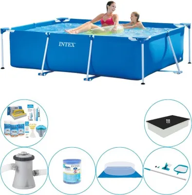 Obrázek produktu pro Rámový bazén Intex Rechteckig 220x150x60 cm - kombinovaný bazén Nabídka