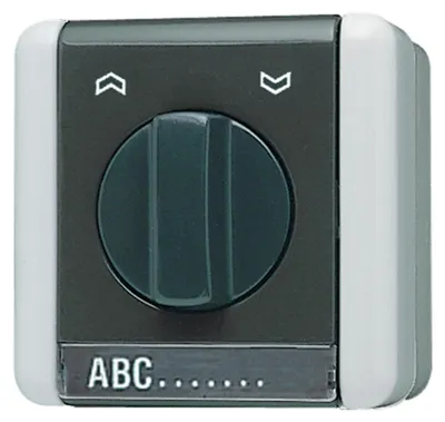 Productafbeelding van JUNG 834.10 W - 1-polig - Zwart - Wit - 250 V - 10 A