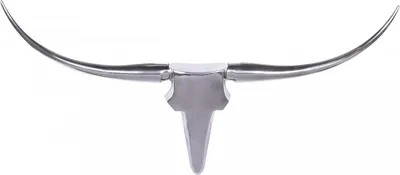 Produktbild von Wanddekoration Geweih Bull L 125 cm Aluminium silbern
