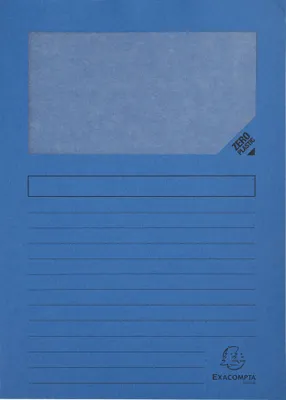 Image de Exacompta 4x Paquet de 100 chemises à fenetre Forever 22x31cm Bleu vif 50102E
