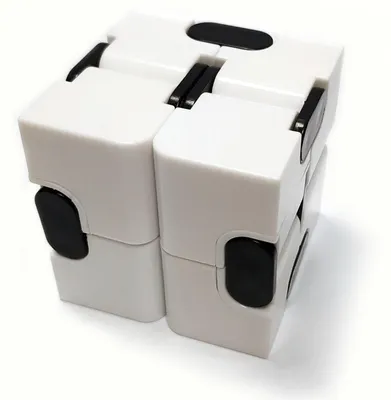 Produktbild von Infinity Cube Fidget Toy Magic Würfel zum Stress abbauen Weiß 1 Würfel