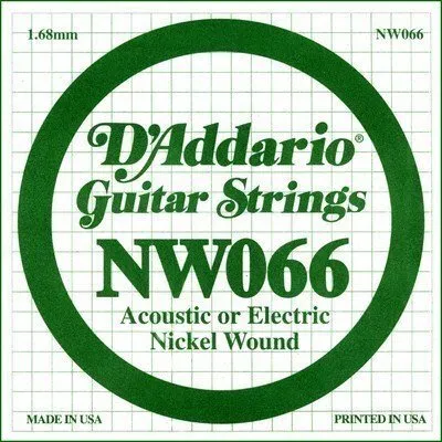 Produktbild von D'Addario Single Nickel Wound .066 Saite