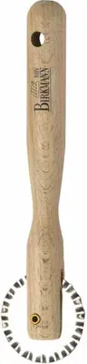 Produktbild von Birkmann Easy Baking Teigrädchen Gewellt, Teigschneider, Teigrad, Teigtaschenrad, Buchenholz / Metall, 15 cm, 340565