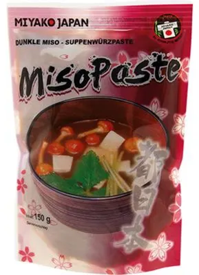 Image de Pâte de miso Miyako, foncée, 150 g
