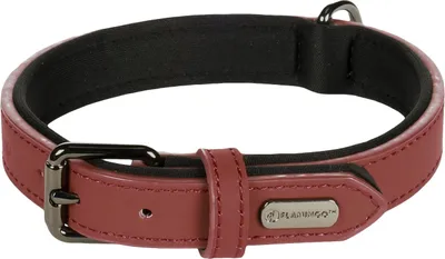 Image de Collier Flamingo Binti rouge, dimensions : 31/39 cm / 20 mm