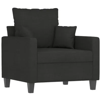 Zdjęcie produktu dla vidaXL Fotel czarny 60 cm tkanina