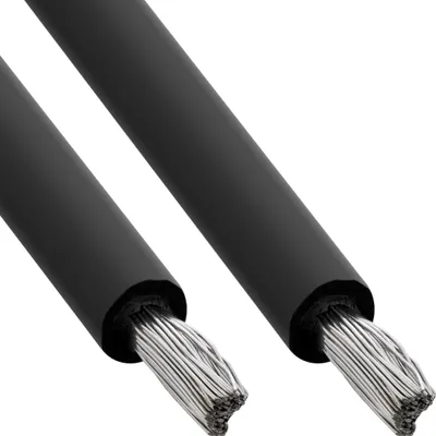 Zdjęcie produktu dla InLine 94625S, Kabel średniego napięcia, Czarny, 0,7 mm, Miedź cynowa, 6 mm², 1500 V