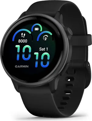 Produktbild von Garmin vívoactive 6 3,05 cm (1,2") AMOLED 42 mm Digital 390 x 390 Pixel Touchscreen Schwarz Wi-Fi GPS (Satellit)