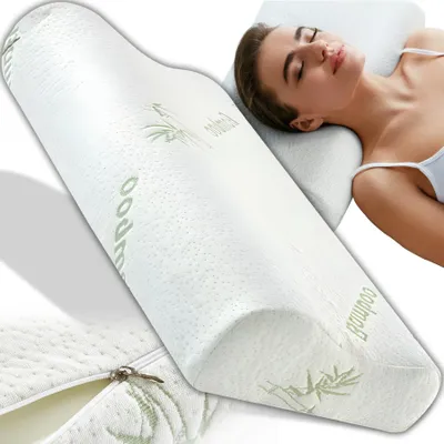 Produktbild von Orthopädisches Kissen aus Memory Foam Seitenschläferkissen  Nackenstützkissen Nackenschmerzen Kopfkissen Ergonomisches, Schulterschmerzen Retoo