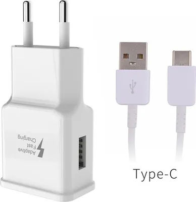 Produktbild von Ladegerät für Samsung S8 S8+ S9 S9+ Schnellladekabel Typ C weiß