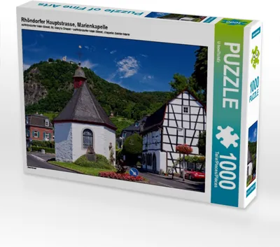 Produktbild von CALVENDO Puzzle Rhöndorfer Hauptstrasse, Marienkapelle | 1000 Teile Lege-Größe 64x48cm Foto-Puzzle für glückliche Stunden