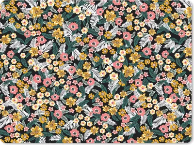 Produktbild von MuchoWow® Mauspad Mousepad Blumen - Regenbogen - Muster 23x19 cm - Mousepads - Maus Mat - Pad - Mausunterlage - Schreibtischunterlage - Mauspad