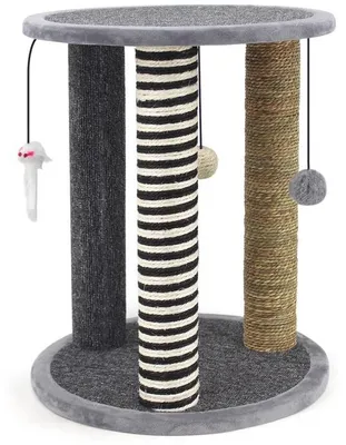 Produktbild von Krabpaal mit Ruheplatz für Katzen, grau, stabil