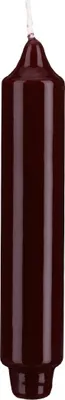 Produktbild von Lackkerzen Stabkerzen mit Zapfenfuß Bordeaux 170 x Ø 30 mm, 12 Stück