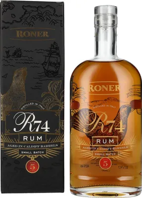 Image de R74 Small Batch Rum 40% Vol. 0,7l en boîte cadeau