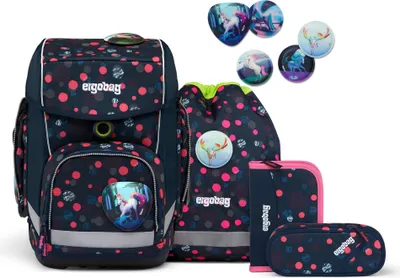 Produktbild von Ergobag Schulranzen-Set Cubo PhantBärsiewelt 5-teilig, ergonomisch, höhenverstellbar