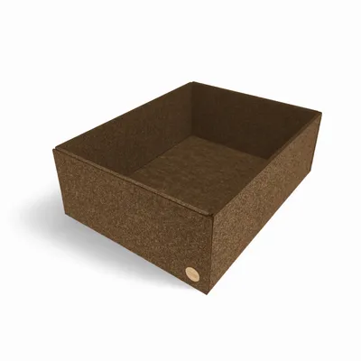 Produktbild von Aufbewahrungsbox CLEAN Filz 42 x 32 x 15 cm ohne Deckel in hellbraun meliert