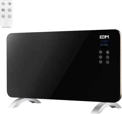 Image de Convecteur Verre 1500w Edm Chauffage Design Rapide Et Efficace - Edm