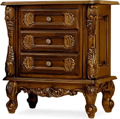 Immagine prodotto di Casa Padrino comodino barocco marrone scuro - Sontuoso comodino barocco con 3 cassetti - Mobili da camera in stile barocco - Mobili barocchi - Arredamento barocco