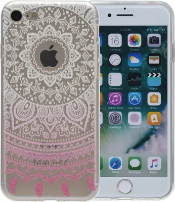 Produktbild von Henna Cover für Apple iPhone 6 / 6s Plus Case Schutz Hülle Silikon Sonne Weiß
