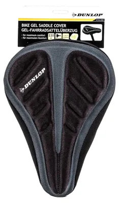 Zdjęcie produktu dla Pokrowiec na siodełko Dunlop, wkładki żelowe, izolacja i ochrona przed warunkami atmosferycznymi dla siodełek MTB i standardowych