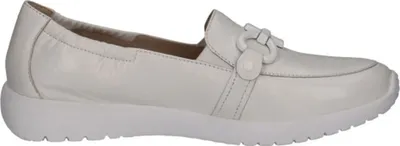 Produktbild von Caprice Damen Slipper Zierspange Wechselfußbett Leder 9-24708-42, Größe:40 EU, Farbe:Weiß