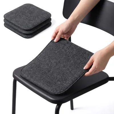 Immagine prodotto di Solidchoice - Set di 4 cuscini per seduta in feltro, 35 x 35 cm