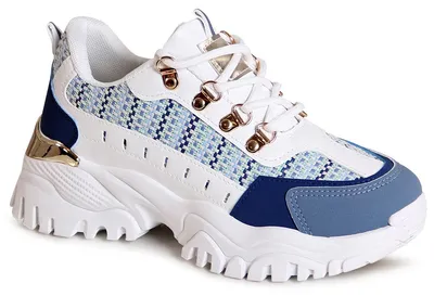 Produktbild von topschuhe24 3079 Damen Plateau Sneaker Keilabsatz Turnschuhe , Farbe:Blau, Größe:38 EU