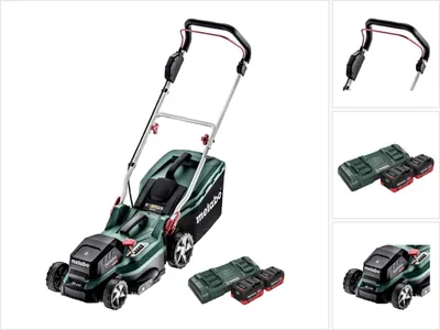 Obrázek produktu pro Metabo RM 36-18 LTX BL 36 Akumulátorová sekačka 36 V ( 2x 18 V ) LTX Brushless + 2x baterie 5,5 Ah + dvojitá nabíječka