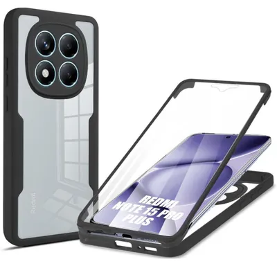 Image de Coque pour Xiaomi Redmi Note 15 Pro Plus 5G, Protection Intégrale Hybride Antichoc Rigide - Noir