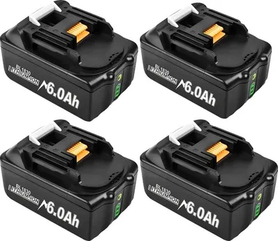 Immagine prodotto di Batteria, 18V Li-Ion, alta capacità, 4 batterie 6,0Ah