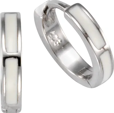 Zdjęcie produktu dla Składane kolczyki kółka 925/- Srebro rodowane 1.2 cm