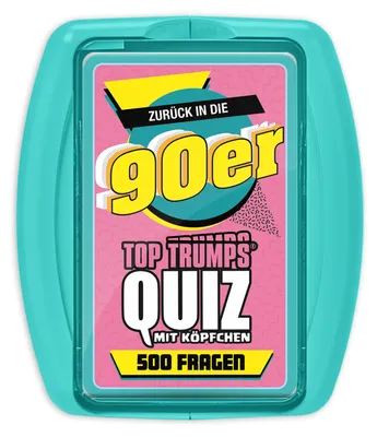 Image de Top Trumps Quiz 90's Jeu de devinettes Jeu de connaissances Jeu de société